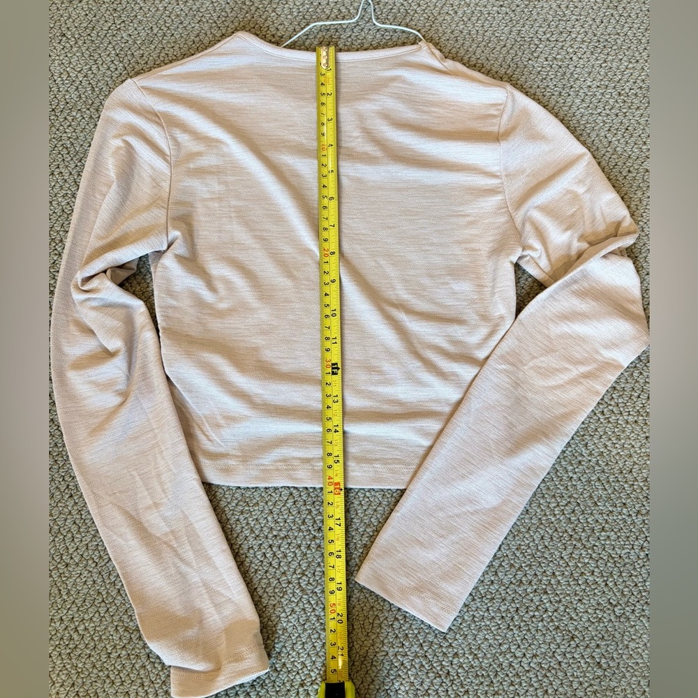 Women's Cream Long Sleeve Top